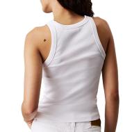Débardeur Blanc Femme Calvin Klein Jeans Monologo vue 2