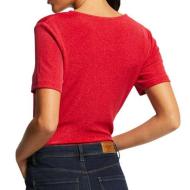 T-shirt Rouge Femme Morgan Diwi vue 2