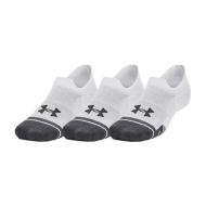 Lot de 3 Paires de Chaussettes Blanc/Gris Mixte Under Armour Ua Performance Tech 3