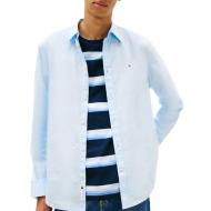 Chemise Bleu Clair Homme Tommy Hilfiger Poplin