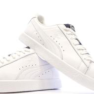 Baskets Blanches Femme Puma Clyde Varsity vue 7