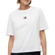 T-Shirt Blanc Tommy Hilfiger Badge pas cher