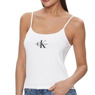 Débardeur Blanc Femme Calvin Klein Jeans Strappy