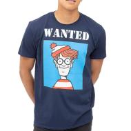 T-Shirt Marine Homme Wheres Wally Wanted