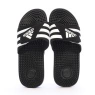 Claquettes Noires/Blanches Homme Adidas Adissage F35580 pas cher