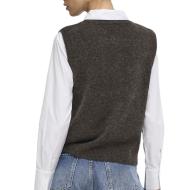 Chaleco gris para mujer Only Livia ver 2