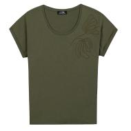 T-Shirt Kaki Femme TBS ZILDOTEE pas cher