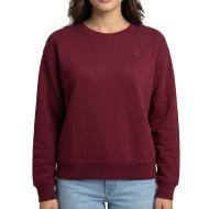 Damen-Sweatshirt in Bordeauxrot von Calvin Klein Jeans Archive
