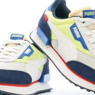 Baskets Blanches/Noires Enfant Puma Future Rider vue 7