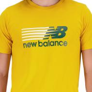 T-shirt Jaune Homme New Balance Core vue 3