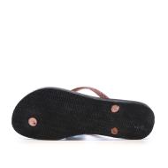 Tongs Noir/Rose Havaianas Slim Animal Infradito vue 2