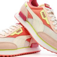 Baskets Blanches/Rose Fille Puma Future Rider vue 7