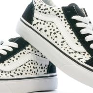 Baskets Noires/Blanches Fille Vans Old Skool vue 7