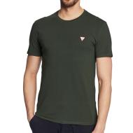 T-shirt Vert Foncé Homme Guess Petit Triangle