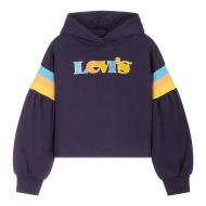 Sweat à Capuche Marine Fille Levi's 4ED500 pas cher