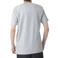T-shirt Gris Homme New Balance Stacked Logo vue 2