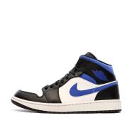 Baskets Noir/Bleu Homme Nike Air Jordan 1 Mid pas cher