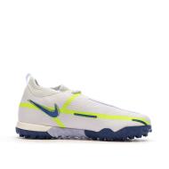 Chaussures de Foot Blanc/Bleu/Jaune Junior Nike Phantom GT2 Academy vue 2