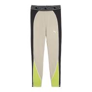 Legging Beige/Jaune Fluo/Noir Femme Puma 525027 pas cher