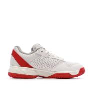 Tenis Blanco/Rojo Niño Adidas Courtflash ver 2