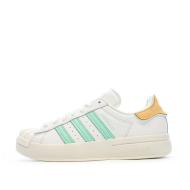 Baskets Blanche/Verte Femme Adidas Superstar Ayoon pas cher