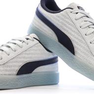 Baskets Grises/Noires Garçon Puma Suede vue 7