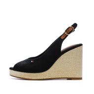 Sandales Noires Femme Tommy Hilfiger Wedge