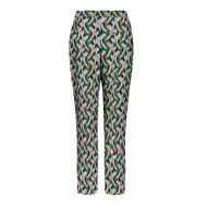 Pantalon Vert/Bleu à Motifs Femme Only vue 2