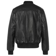 Bomber Noir Homme Schott LCCITY vue 2