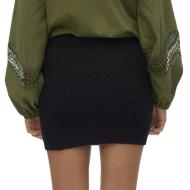 Jupe en Maille Noire Femme Vero Moda Omega vue 2