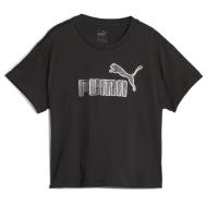 T-shirt Noir Fille Puma Marble Rlx pas cher