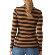 T-shirt Manches Longues Orange/Noir Femme Mamalicious Nellie vue 2