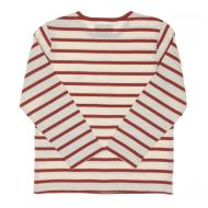 T-shirt Marinière Rose/Beige Enfant EOM Loris vue 2