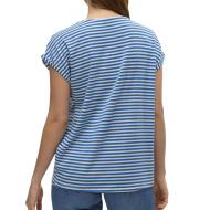 T-shirt Bleu/Blanc Femme Vero Moda Mava vue 2