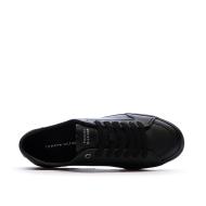 Baskets Noires Cuir Homme Tommy Hilfiger Core Corporate Vulc vue 4