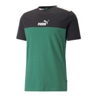 T-shirt Vert/Noir Homme Puma Ess Block pas cher