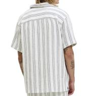 Chemise Rayure Blanc/Noir Homme Jack & Jones Stripe Resort vue 2