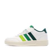 Baskets Blanches/Vert Garçon Adidas Breaknet 3.0 pas cher