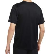 T-Shirt De Running Noir Homme Nike Dri-Fit Miler Wild vue 2