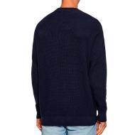 Pull Marine Homme Calvin Klein Jeans Waffle vue 2
