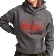 Sweat Gris Femme Superdry Hood
