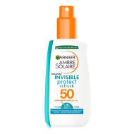 Spray Solaire Garnier Ambre Solaire Refresh SPF 50 pas cher