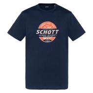 T-shirt Marine Homme Schott TSUSTOUR