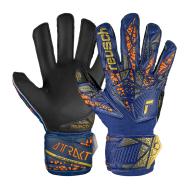 Gants de Gardien Bleu/Orange Enfant Reusch Attrakt Infinity Finger Support pas cher