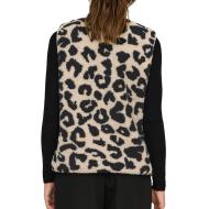 Gilet Beige/Noir Femme Only Baby Teddy vue 2