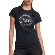 T-shirt Marine Femme G-Star Raw Large Logo