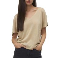 T-Shirt Beige Femme Vero Moda Golda pas cher