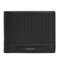 Portefeuille Noir Homme Calvin Klein Leather Goods pas cher