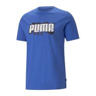 T-shirt Bleu Homme Puma Wording pas cher