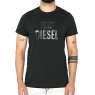 T-shirt Noir Homme Diesel Diego